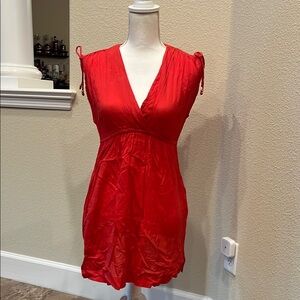 Vibrant Red beach coverup